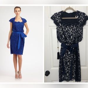 Tadashi Shoji Queen Anne Lace Blouson Dress